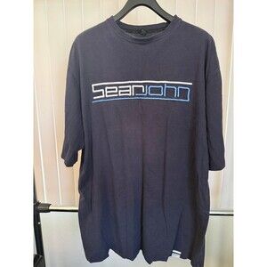 Men’s Sean John Embroidered Blue Y2K Shirt Size 2XL Tall